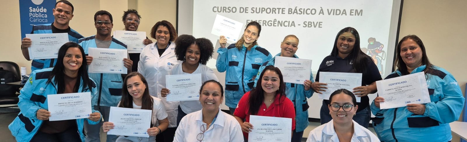 42ª Turma do Curso de Suporte Básico à Vida em Emergência (SBVE) na OTICS Evandro Freire.