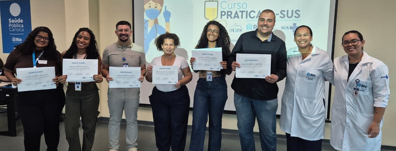 6ª Turma do Curso Prático de Cateterismo Vesical no Adulto (PRATICAVA-SUS) no Hospital Municipal Evandro Freire